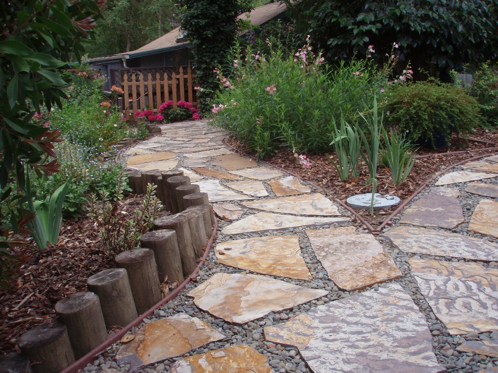 garden ideas for backyard Rock Patio and Walkway Design Ideas | 1024 x 768
